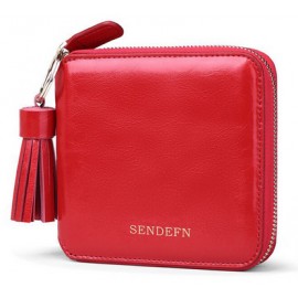 Tassel Short Wallet Coin Purse Card Holder purse female original leather Brand Famale Wallets