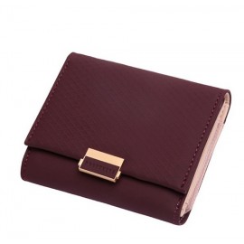 Female Leather Women Leather Purse Plaid Wallet Ladies