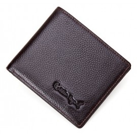 Wallet Genuine Leather Wallet Brand Leisure Men's Slim Leather Mini Wallet