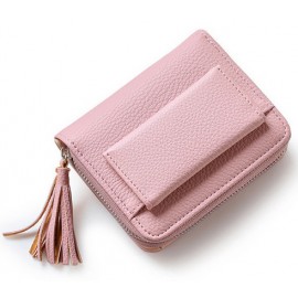 Fashion Short Tassel Women's Wallets Lady Mini Card Holder Wallet 