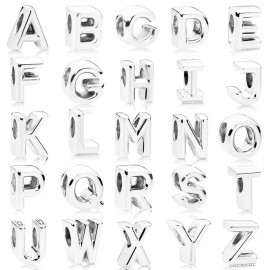 2018 new 1pc s925 initial alphabet letter A-Z diy loose bead Fits pandora charms silver 925 original bracelet for women jewelry