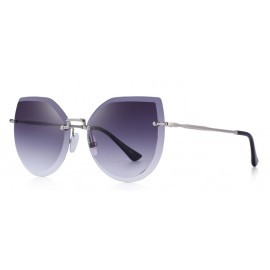 DESIGN Women Rimless Cat Eye Sunglasses