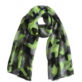Fashionable Women Army Green Camouflage Scarfs Camo Shawls For Women Ladies
