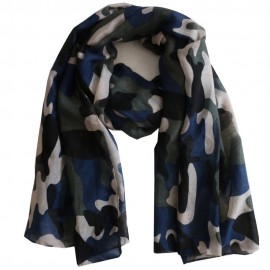 Fashionable Women Army Green Camouflage Scarfs Camo Shawls For Women Ladies
