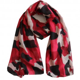 Fashionable Women Army Green Camouflage Scarfs Camo Shawls For Women Ladies