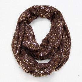 New Europe Fashion Shiny Bronzing Gold Dot Infinity Hijab Scarfs Snood For Women Ladies