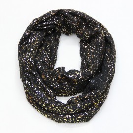 New Europe Fashion Shiny Bronzing Gold Dot Infinity Hijab Scarfs Snood For Women Ladies