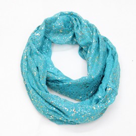New Europe Fashion Shiny Bronzing Gold Dot Infinity Hijab Scarfs Snood For Women Ladies