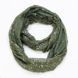 New Europe Fashion Shiny Bronzing Gold Dot Infinity Hijab Scarfs Snood For Women Ladies